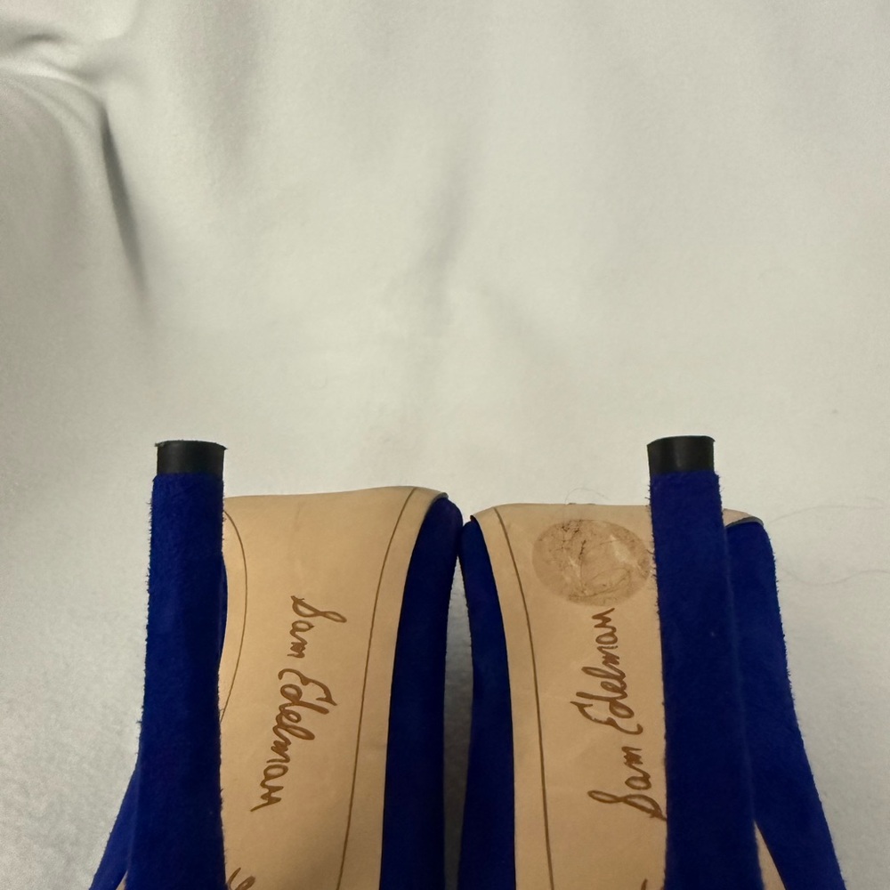 Sam Edelman Women's Hazel Pumps Shoes Suede Cobalt Blue Size 6 M - Picture 8 of 10